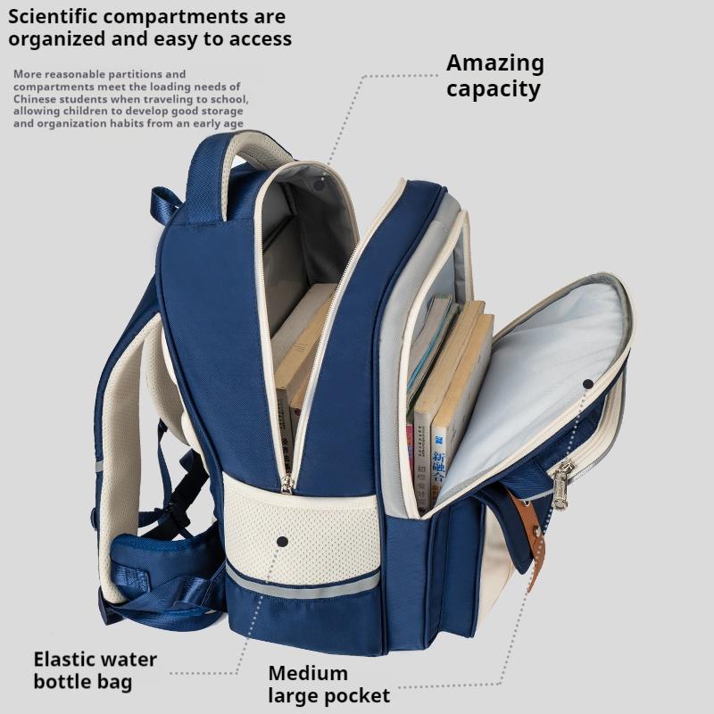The Schoolbag For Students Is Light And Comfortable, And The 123Rd, 4Th, 5Th, 6Th Grade Boys And Girls Have A Large Capacity Bac