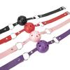 4 Colors Adjustable Plastic Ball Faux Leather Mouth Gag Adult Flirting Roleplay Game Props Couples Bondage Sex Toys Accessories