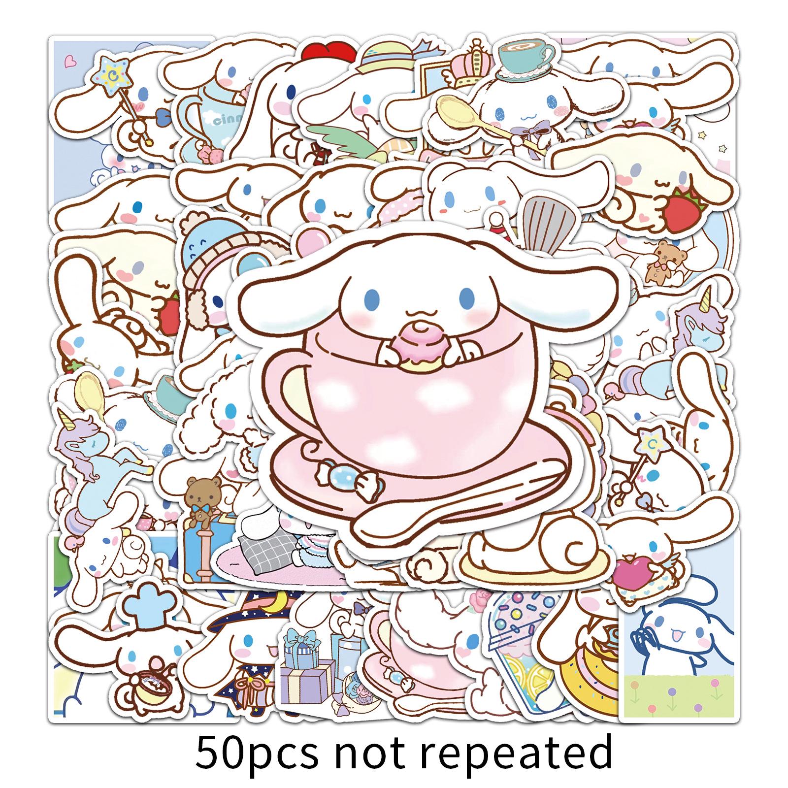 Hello Kitty Luggage & Laptop Cartoon Stickers - 50 Cute Sanrio Sheets