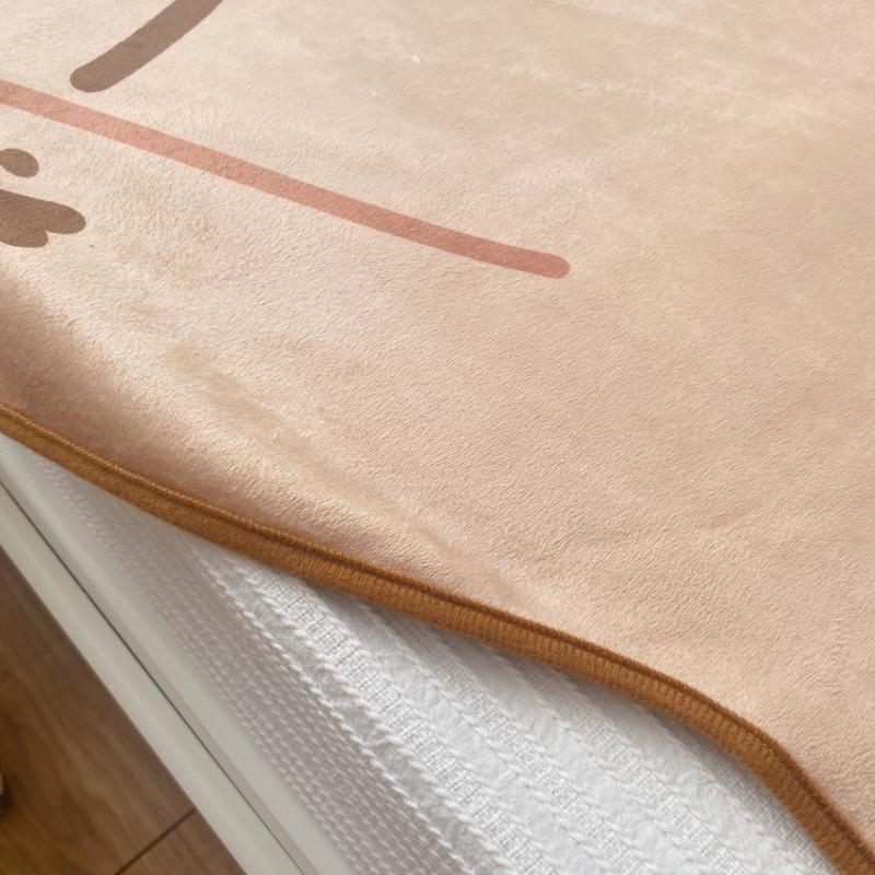 1.5M Cute Brown Cat Flannel Blanket Plush Animals Shape Summer Air Conditioner Sleep Blankets Home Decor For Kids Baby Birthday