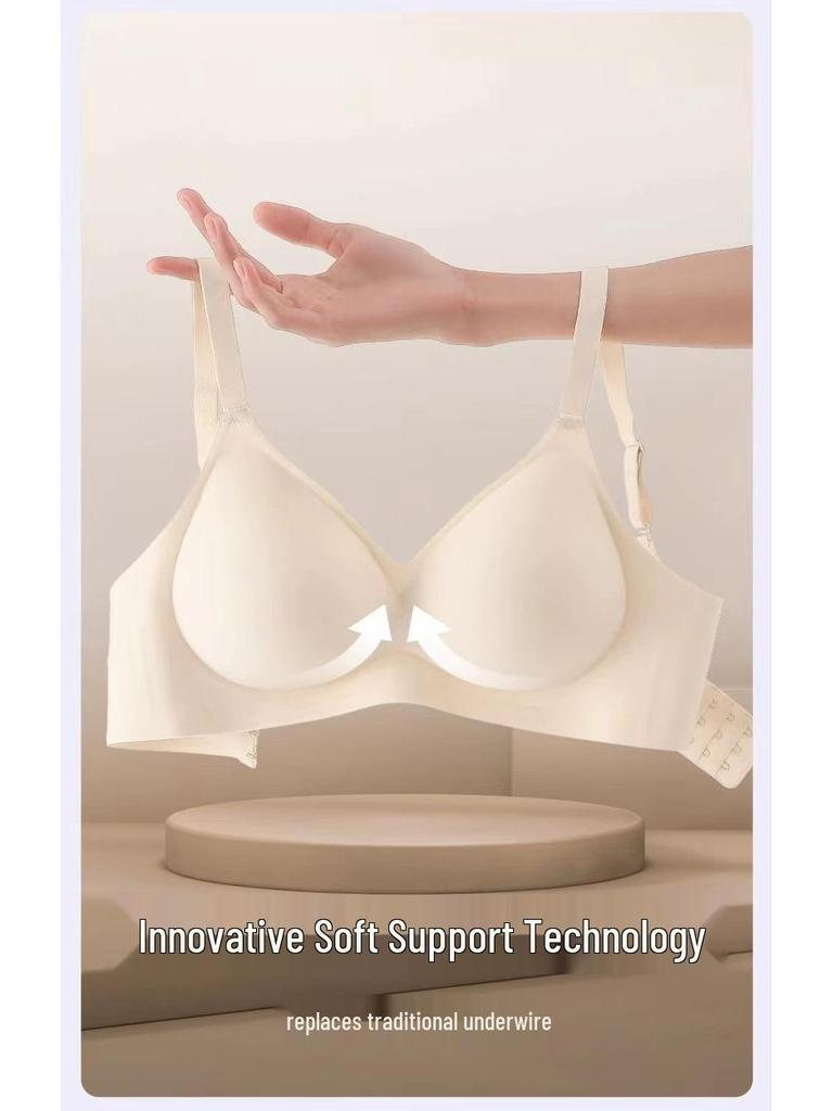 Bezšvová podprsenka velikosti dlaně - Zvýšená podpora pro malá prsa, proti povadnutí, měkká a pohodlná.