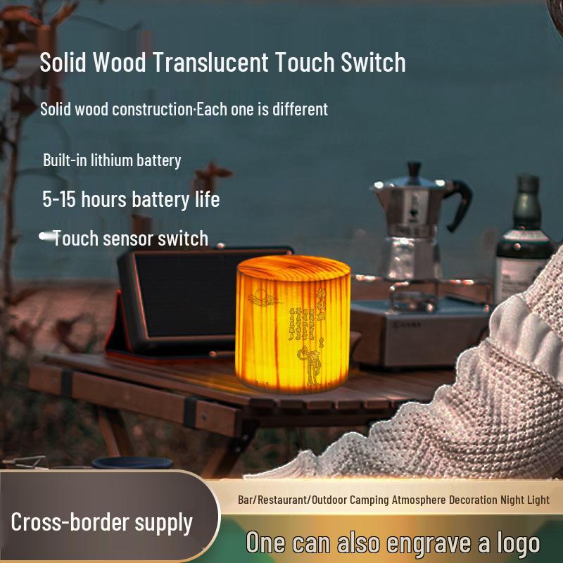 Gift Night Light: Cafe Atmosphere Lamp for Bedroom, Study, Outdoor Camping, and Picnic