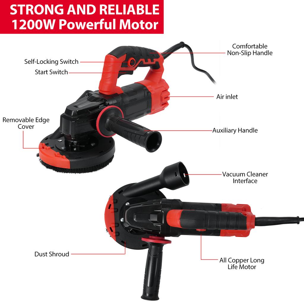 GS8115 Mała przenośna przemysłowa polerka do podłóg i ścian, przenośna szlifierka krawędzi i polerka