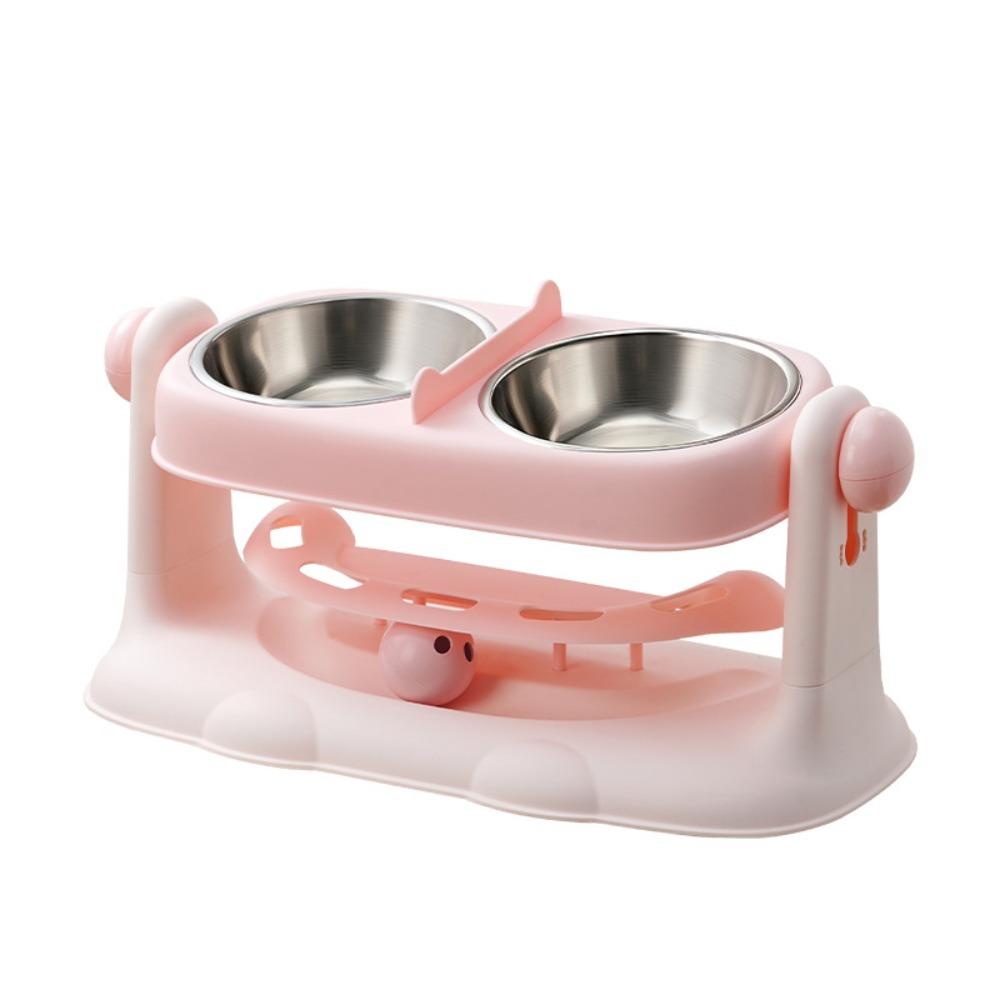 Anti-Tipping Neck Support Pet Bowl Removable Feeder Bowl Cute Cat Water Bowl for Pets Cats Dogs