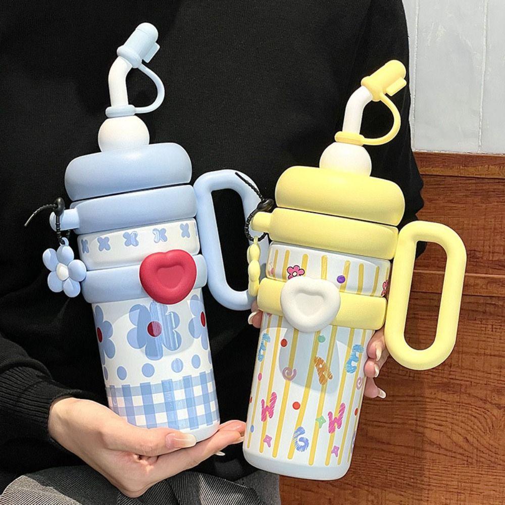 920ML Insulated  Thermos Handheld Sports Water Kettle Thermos Coffee Cup  Birthday Gift