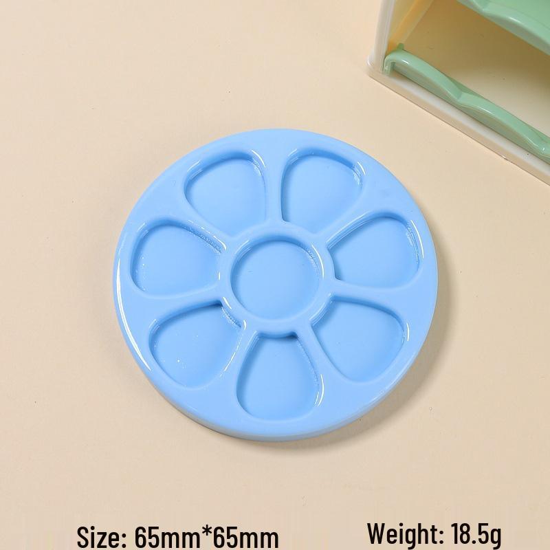 Cartoon Flower Round Plate Handmade Resin Accessories for DIY Crafts and Jewelry