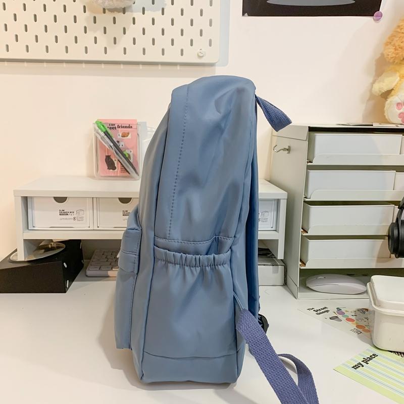 Rucsac de culoare solidă Rucsac de călătorie de mare capacitate pentru femei