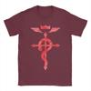 Funny Fullmetal Alchemist Alchemists Bros TShirts Unisex Crewneck Pure Cotton T Shirt Short Sleeve Tee Shirt Plus Size Tops