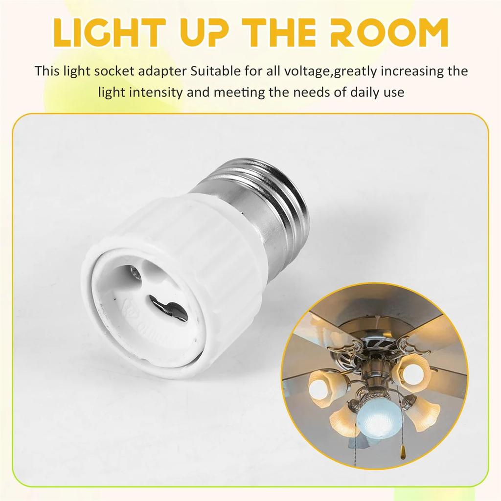 6/10pcs E27 To GU10 Modern Design Lamp Base Extend Base LED Light Bulb Lamp Adapter Converter Screw Socket