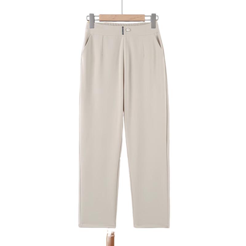 YUZHAOLIN Women's High-Waist Straight-Leg Mom Pants