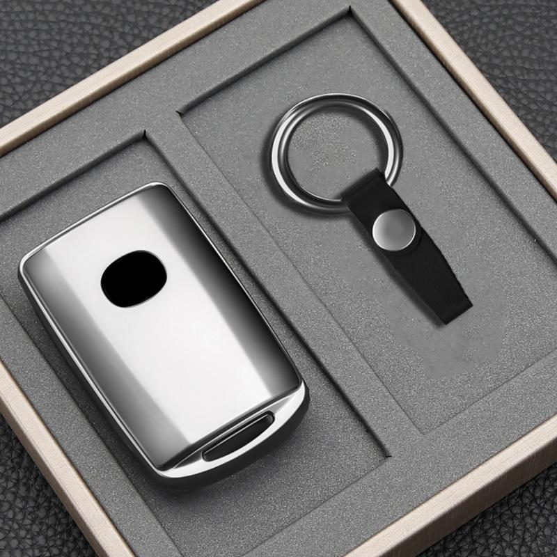 Key Fob Cover Soft Key Case Holder For Mazda Cx-5 Cx-30 Cx-50 Cx70 Cx90 3 6 Cx-9 Mx-5 Miata 3/4 Buttons Car Key