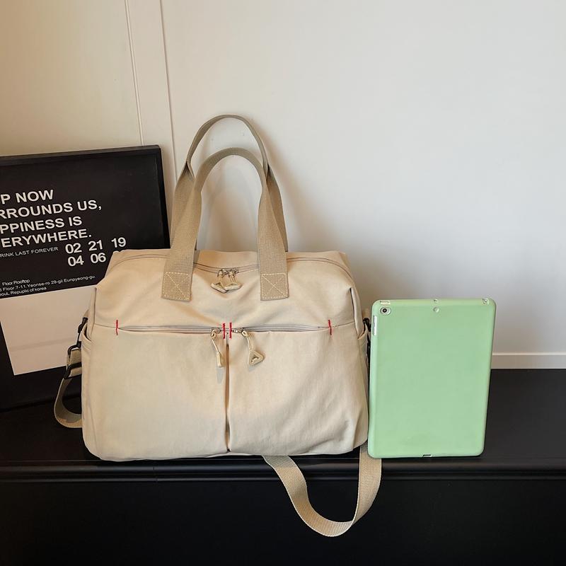 Large Capacity Fitness Bag Multi-Pocket Commuter Shoulder Crossbody Bag Short Travel Duffel Bag