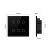 Tuya WiFi Smart Switch Brasilien 4x4 AC110-220V Touch Panel 4/6 Gang Licht Schalter APP Steuerung arbeit mit Alexa Google Hause