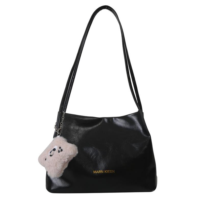 Retro Tote Bag Women's Bag New Trendy and Fashionable Large Capacity Handbag Casual Underarm Bag Simple Shoulder Bag