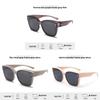 Polarized Tr90 Sunglasses For Men Women Uv400 Light Grey Sun Protection Driving Fashion