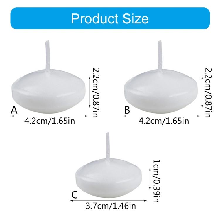 White SoyWax Floating Candle SoyWax Candle for Home Ambiances for Event Centerpieces and Bathroom Retreats