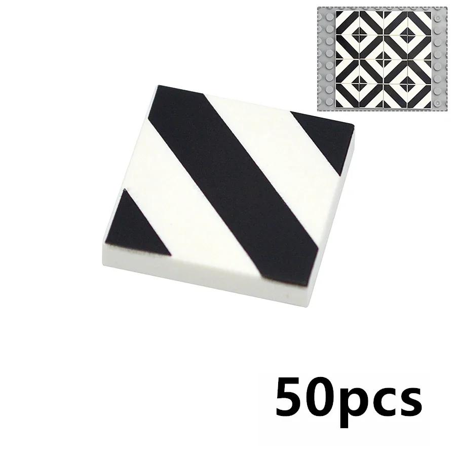 Bricks Smooth 2x2 Floor Printed Tile Assembled Building Blocks Decoration Ceramic Tile MOC City House Construction Toys