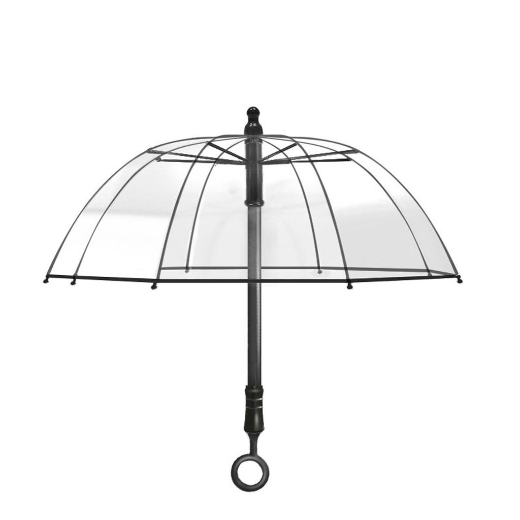 Cartoon Transparent Umbrella Girl High Value Long Handle Umbrella Funny Water Spray Umbrella Large Parasol Umbrella Water Gun