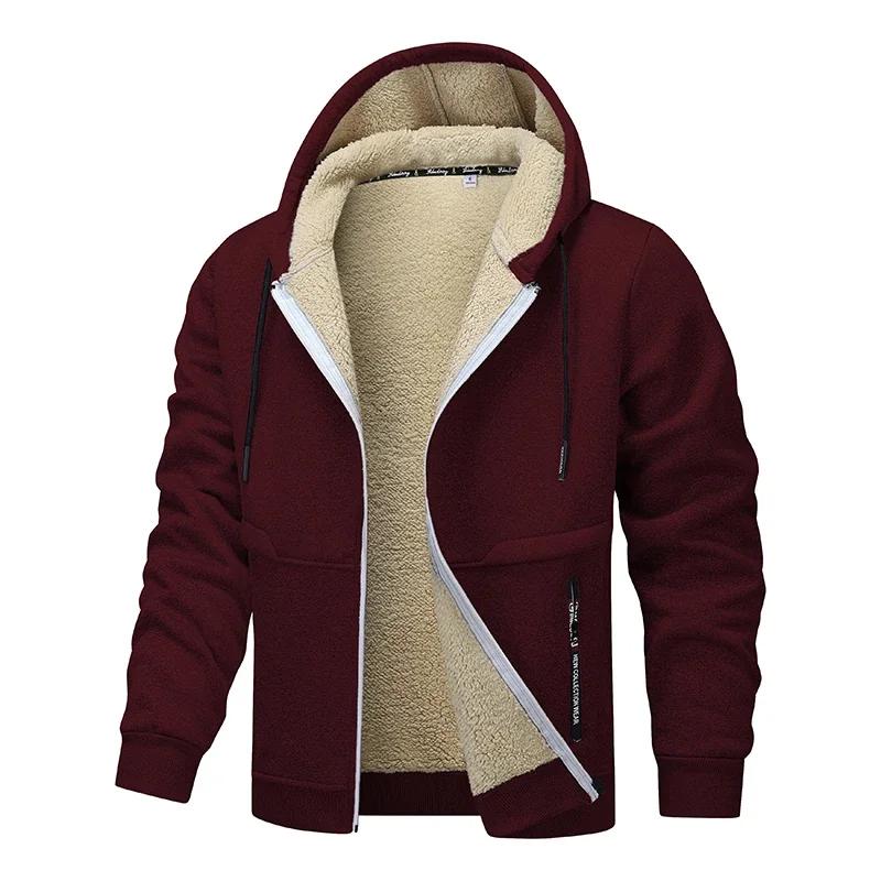Men'S Heavy-Duty Winter Jacket Hooded Coat , Soft Warm Outerwear, Outerwear Fall/Winter Jacket for Men,  Classic Desig