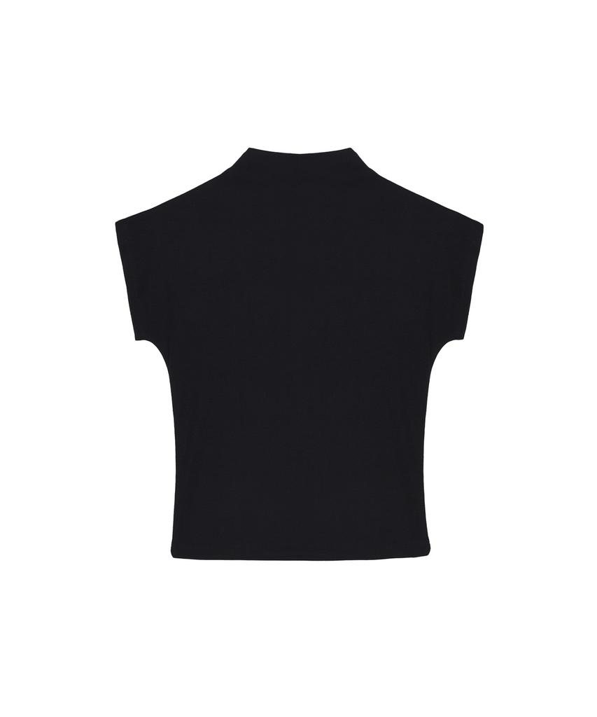 Nigaennikol Half Neck Slim Top_Black