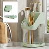 Kitchen Utensil Holder Kitchenware Stand Rack Cutting Board Cutlery for Countertop