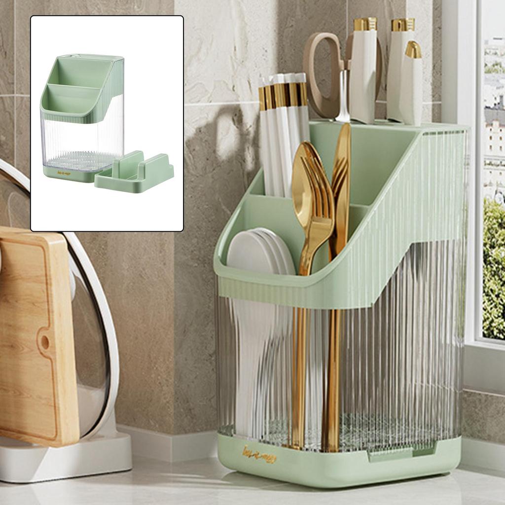Kitchen Utensil Holder Kitchenware Stand Rack Cutting Board Cutlery for Countertop