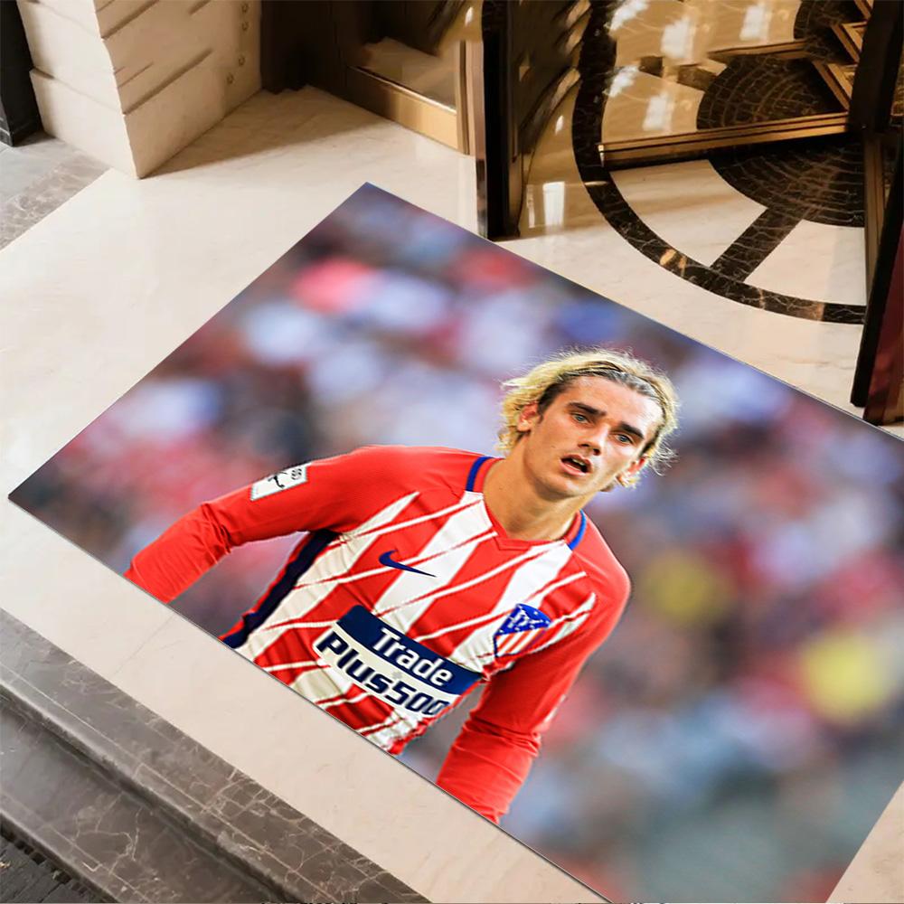 Atletico Madrid Player Floor Rug Office Rug Design for Kitchen Foyer Dining Room Dormitory Anti-slip Rug Decorate Offices Gift for Festivals