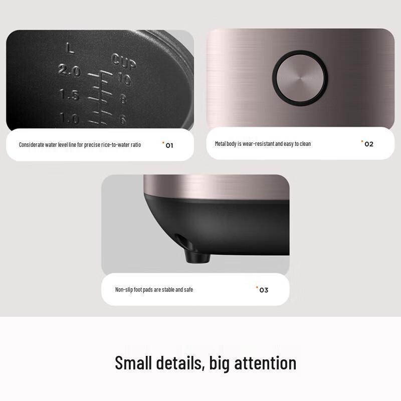 Joyoung 5L Multifunktions-Smart-Reiskocher für 4-5 Personen CN-Stecker (Adapter enthalten)