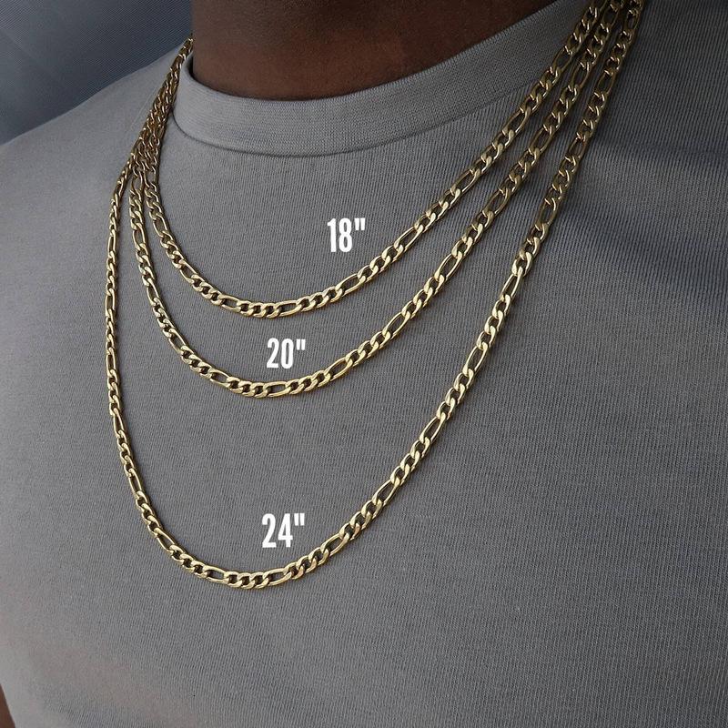 Men's Trendy Street Style 18K Gold-Plated Titanium Steel Hip-Hop Necklace