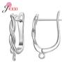Fashion Simple Earring Findings Earrings Clasps Hooks Fittings DIY Jewelry Making 925 Sterling Silver Drop Earrings Accessories