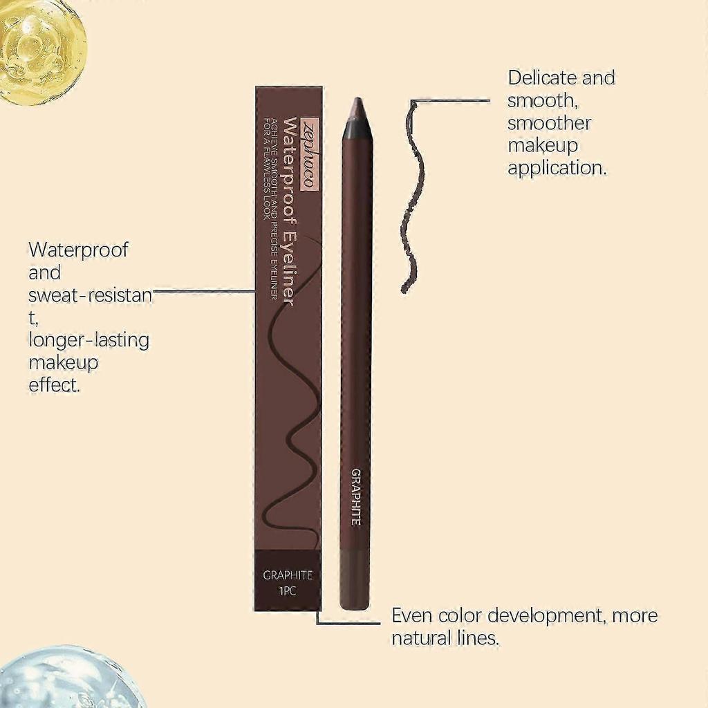 Long-Lasting Graphite Eyeliner Waterproof, Smudge-Proof, Moisturizing Eye Makeup for All-Day Definition and Precision