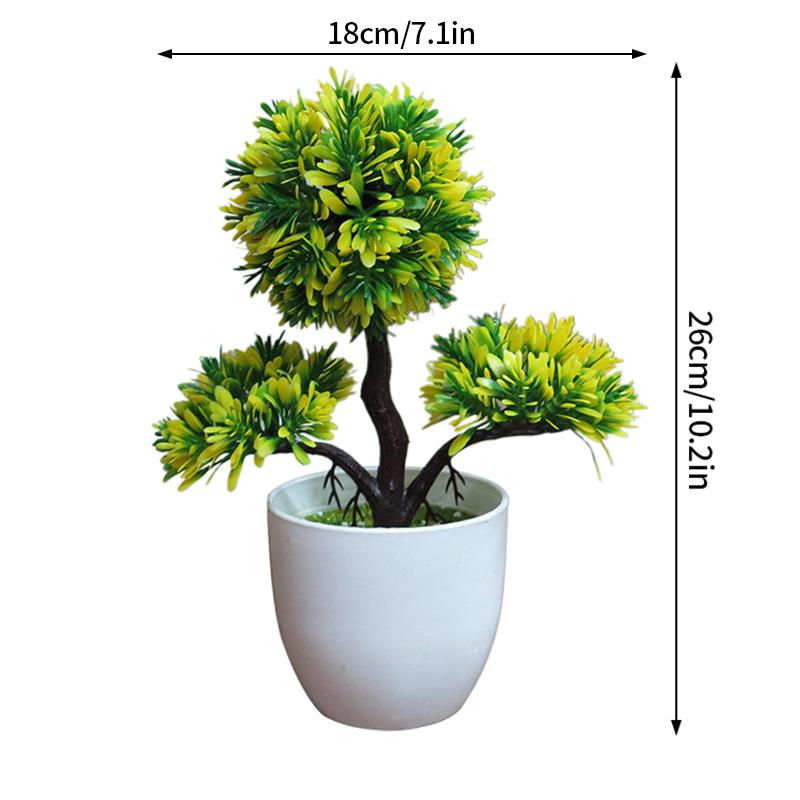 Umělá Simulovaná Rostlina Borovice Vítající Hosty Květináč Zelená Rostlina Bonsaj Počítačový Stůl Krajinná Dekorace Květináčová Rostlina