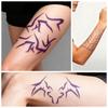 Temporary Tattoos, Bold Purple Lightning Makeup for Cosplay Role-playing Games, Waterproof Facial Art Stickers