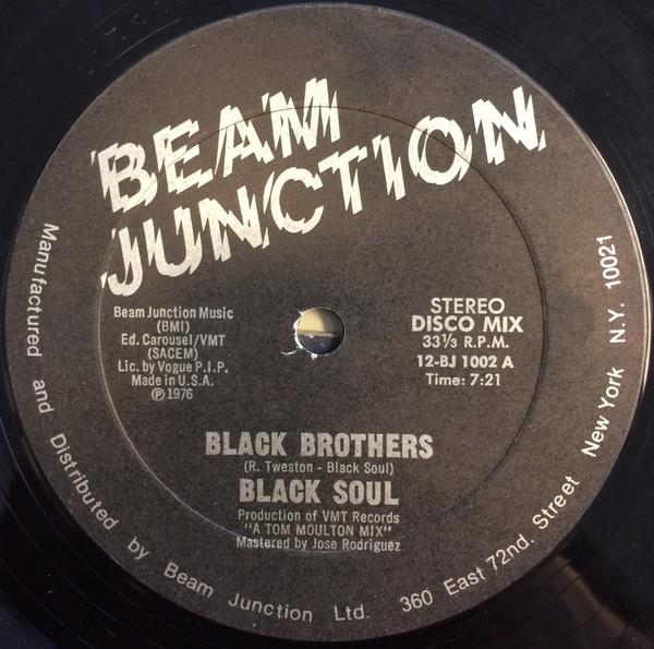 Виниловая пластинка BLACK SOUL  Black Brothers  Mangous Ye 12BJ1002 Beam Junction 1976 US SoulFunk Б/у
