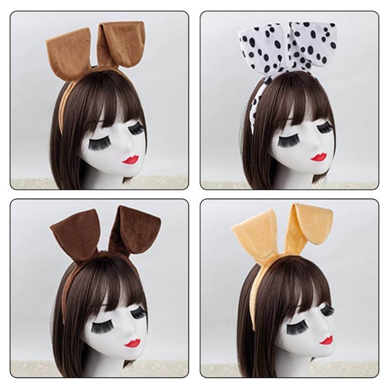 Halloween Dog Costume Accessories include Dog Ear Headband Dog Tail Nose Bowtie Skirt Gloves for Women Girl Cosplay