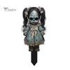 Weather Resistant Yard Decor Halloween Scarecrow Garden Stake, 2D Flat Creepy Zombie Ornament, Spooky Doll Horrifying Lawn Ornaments Decoration, Scary
