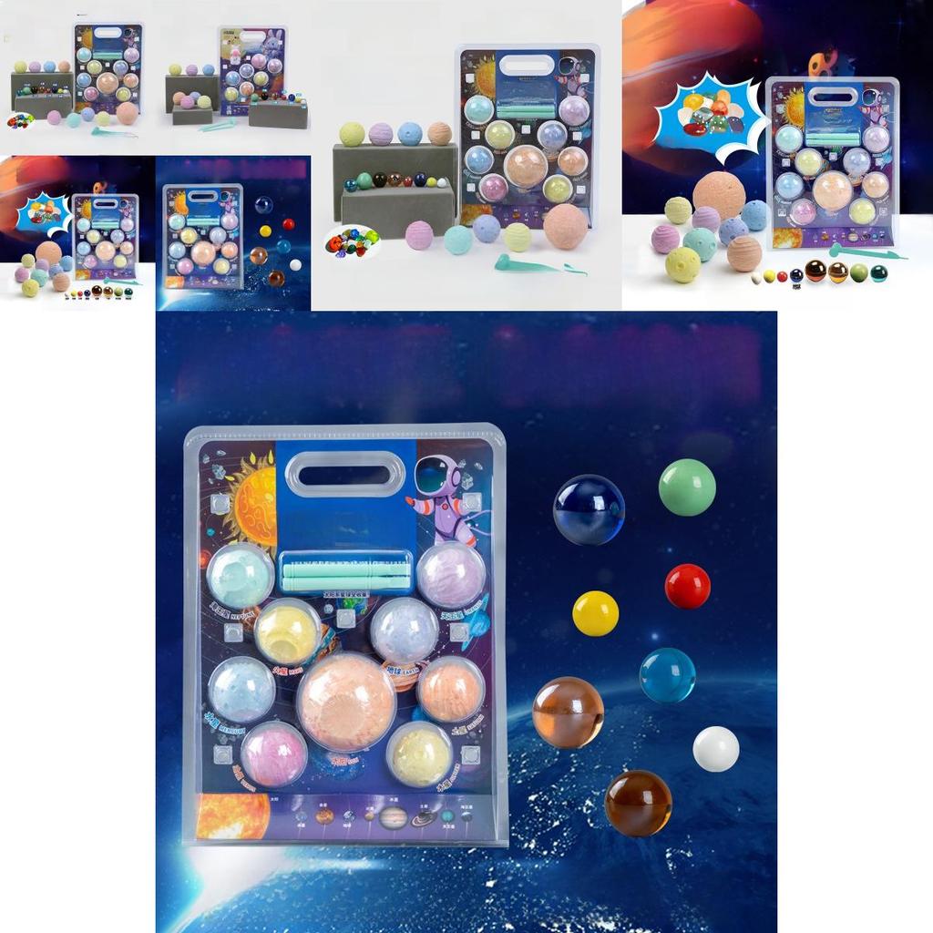 Planet Exploration Plaster Archaeology Toy For Kids With Solar System Puzzle Set