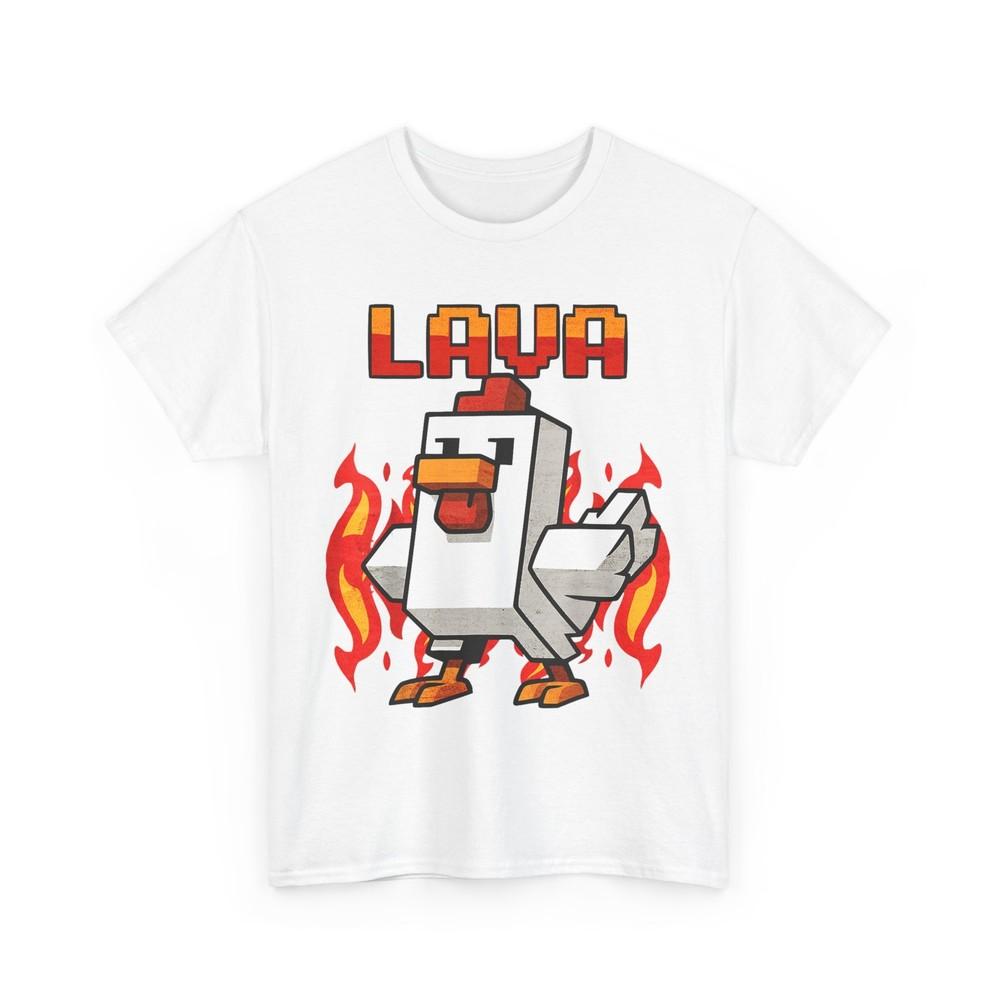 Lava Chicken Funny Shirt, Pixel Game Lovers Women Men Funny Shirt