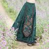 2025 Ethnic Style Women's Chinese Retro A-line Long Skirt with Heavy Embroidery
