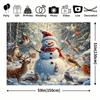 1Pcs Merry Christmas Snowman Wildlife Decoration Background Winter Backdrop For Photo Studio Photo Booth Party