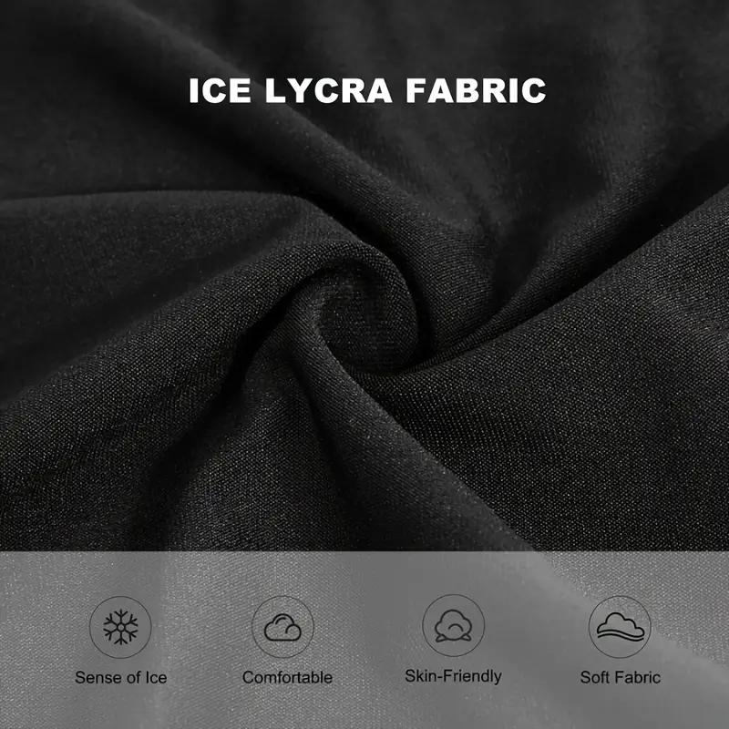 Ice Silk Sunscreen Full Face Mask Outdoor Fishing Motorcycle Windproof UV Protective Mask Black Balaclava Mask