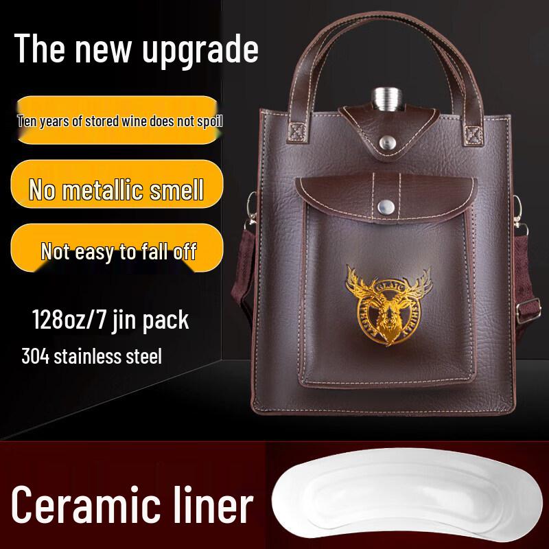 Premium 304 Stainless Steel Large Capacity Portable Hip Flask