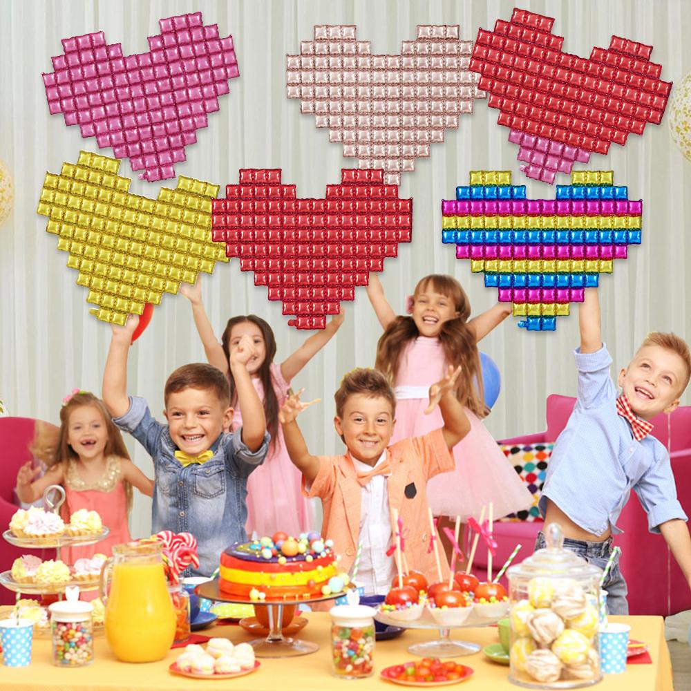 Heart Shaped Background Wall Foil Balloon Love Letter Balloons for Wedding Party Happy Valentines Day Home Decoration Supplies