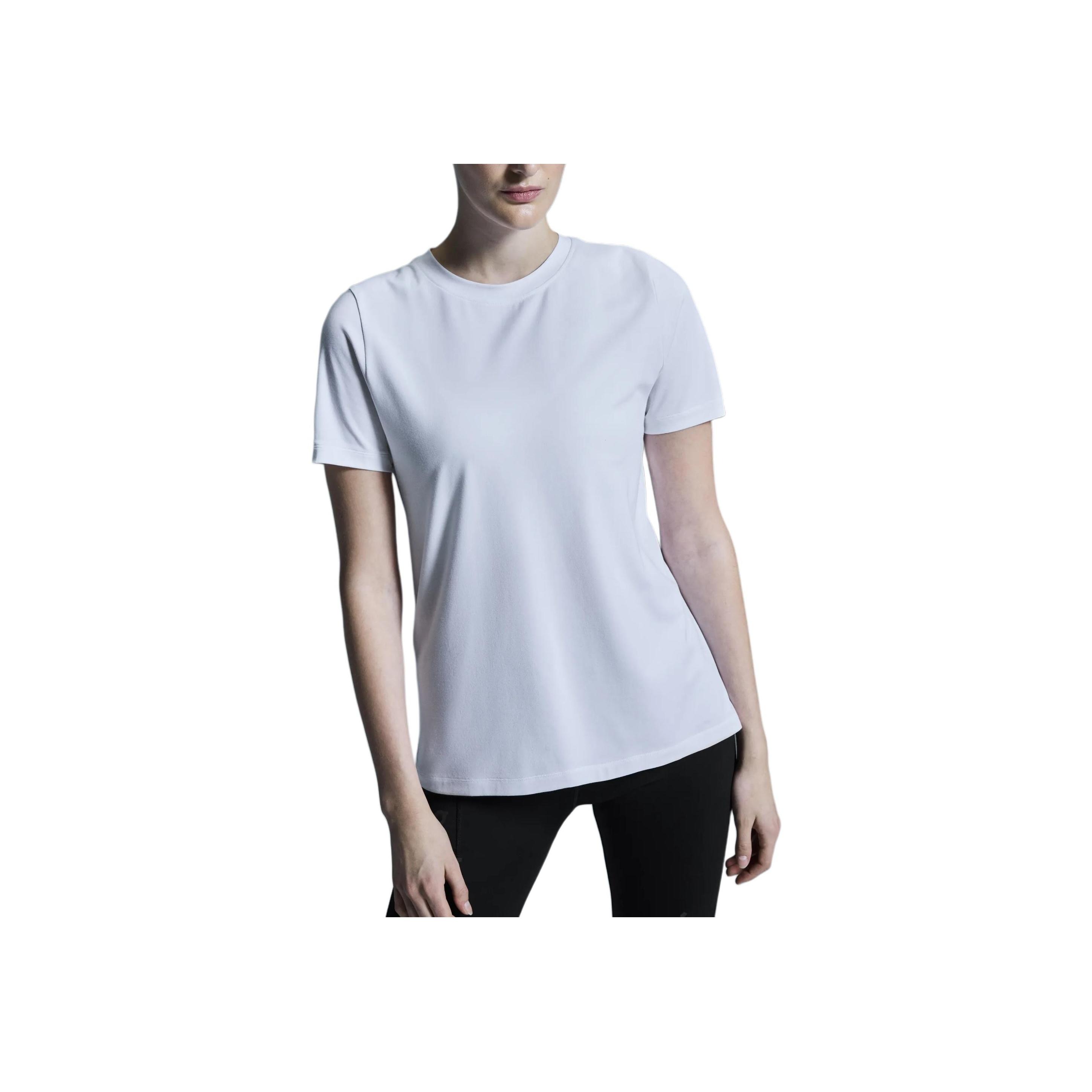 

Футболка женская однотонная мягкая с коротким рукавом On Focus-T Белая 1WF10390069 S