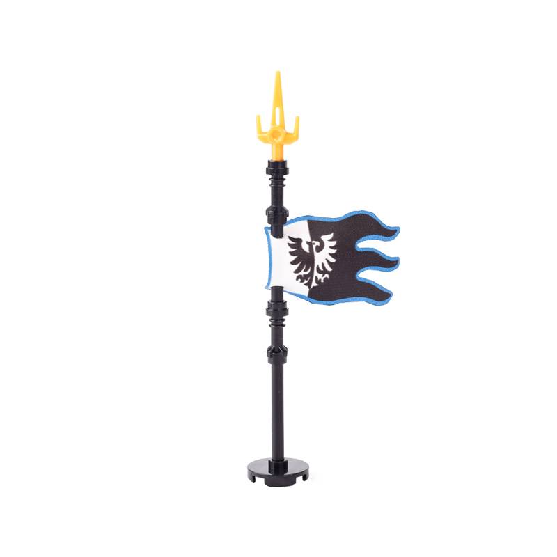 Medieval Military Castle Knight Soldier Shields Building Blocks Flags Movie Figures Accessories Mini Compatible Brick Toy Gifts