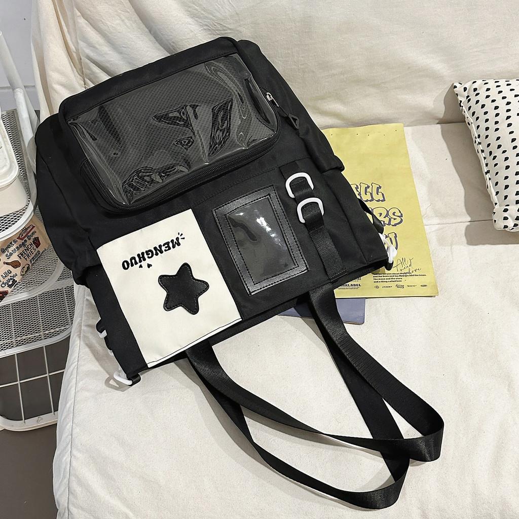 Japanese Small Student Backpack Set With Patching For School Use