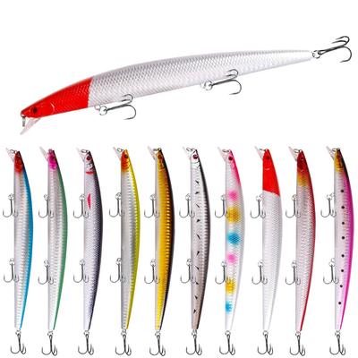 Minnow Bionico da Pesca in Mare 18.5cm 23g - 10 Colori, Esca Dura per Lanci a Lunga Distanza