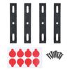 Frameless License Plate Mount 4PCS Weather-Proof Car Tag Holder Car Tag Frame For Front And Rear Car Tags Exterior Car