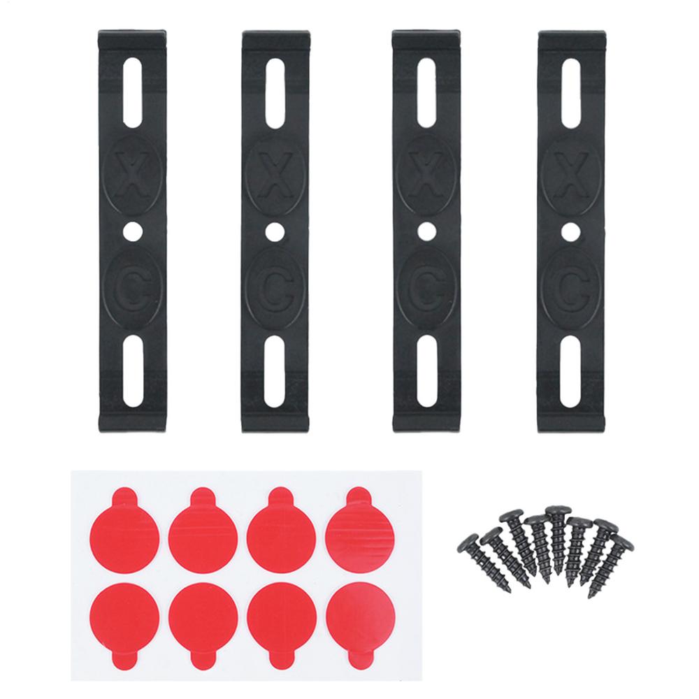 

Frameless License Plate Mount 4PCS Weather-Proof Car Tag Holder Car Tag Frame For Front And Rear Car Tags Exterior Car чорний