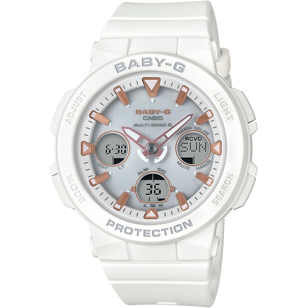 Casio Baby-G Beach Traveler Solar Radio Watch BGA-2500-7AJF Women s White